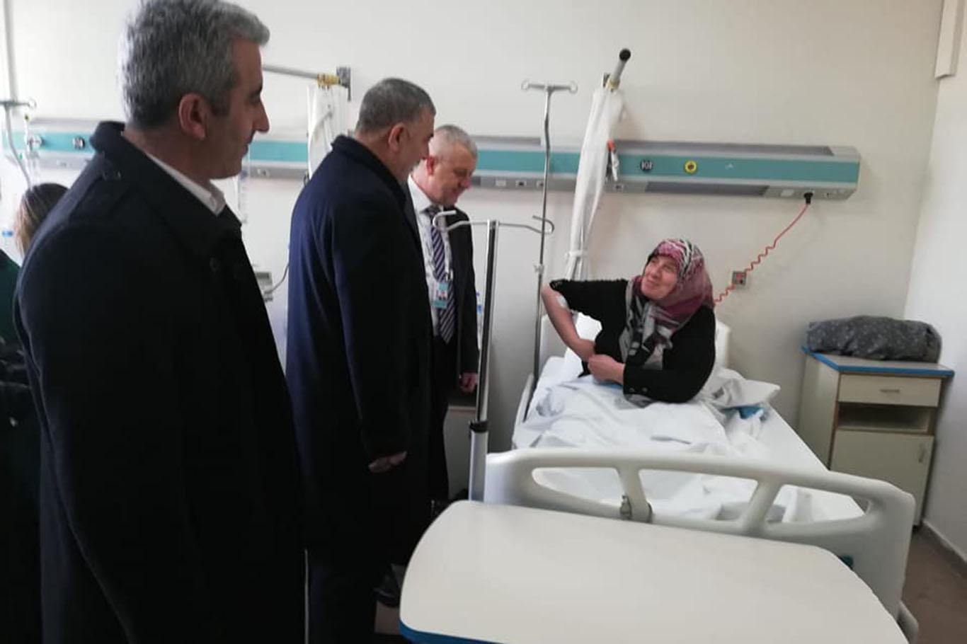 HÜDA PAR Ankara İl Başkanlığından tren kazasında yaralananlara ziyaret